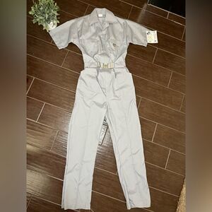 American Classic By Para-Suit Vintage Made In USA Grey Sz 38 Jumpsuit Overalls